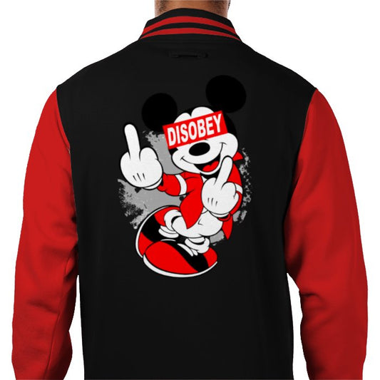 Mickey Mouse - Disobey Varsity Jacket