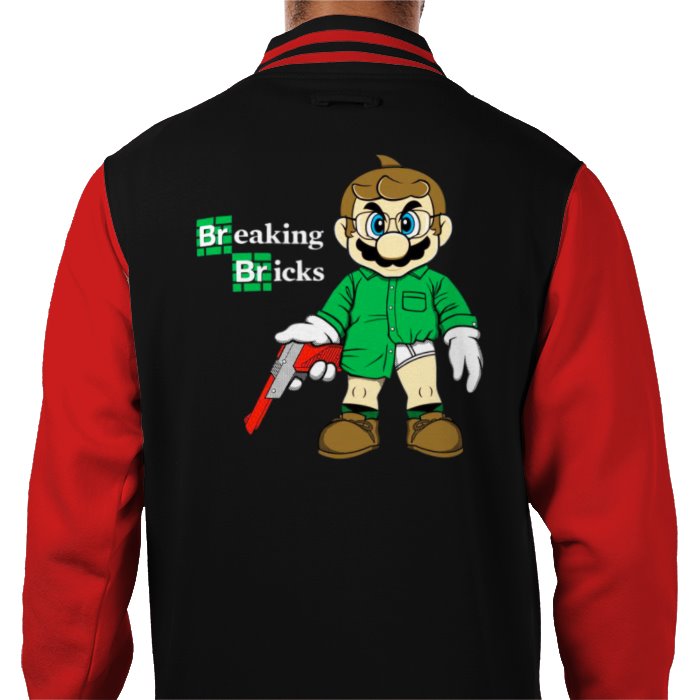 Super Mario x Breaking Bad - Breaking Bricks Varsity Jacket