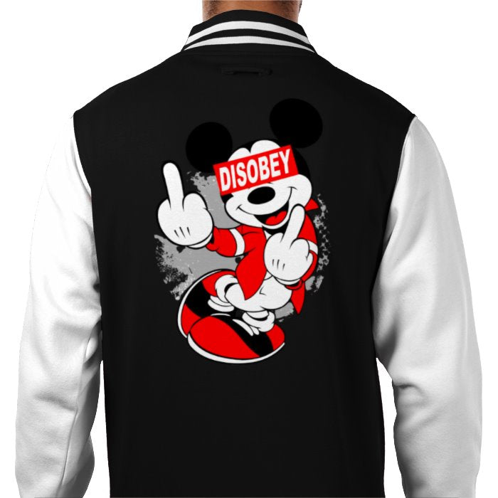Mickey Mouse - Disobey Varsity Jacket