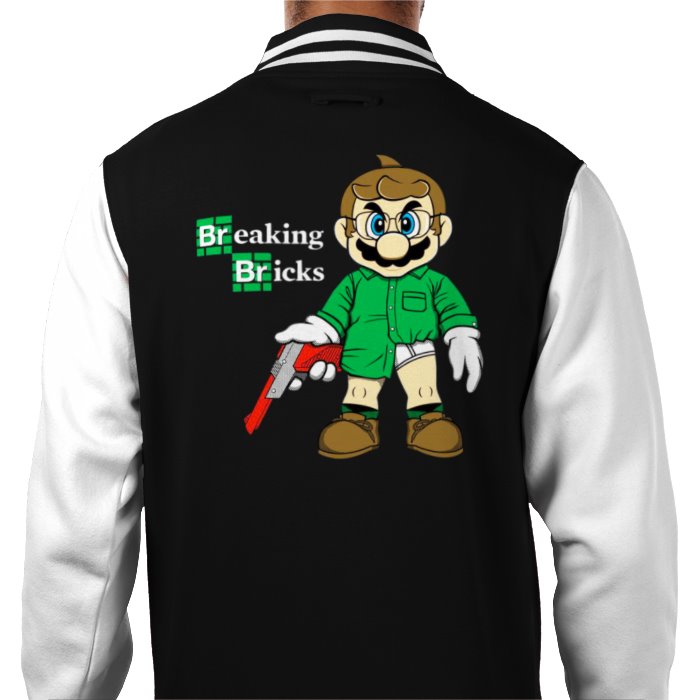 Super Mario x Breaking Bad - Breaking Bricks Varsity Jacket