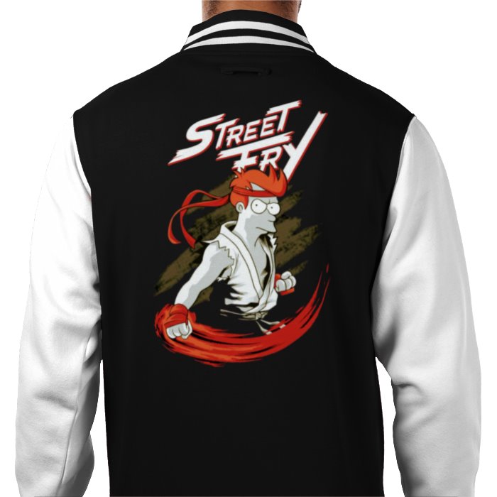 Futurama x Street Fighter - Street Fry Varsity Jacket