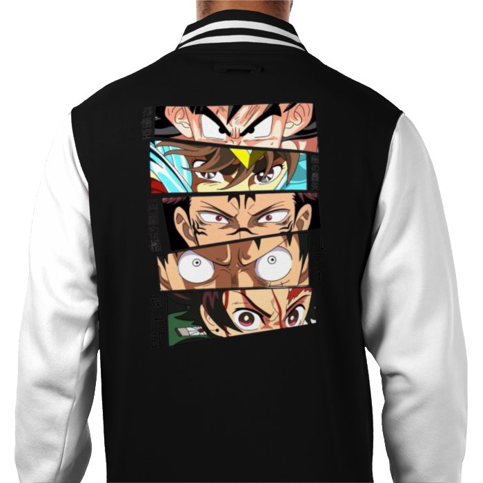 Anime Eyes Varsity Jacket