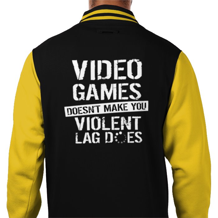 Lag Makes You Violent Varsity Jacket