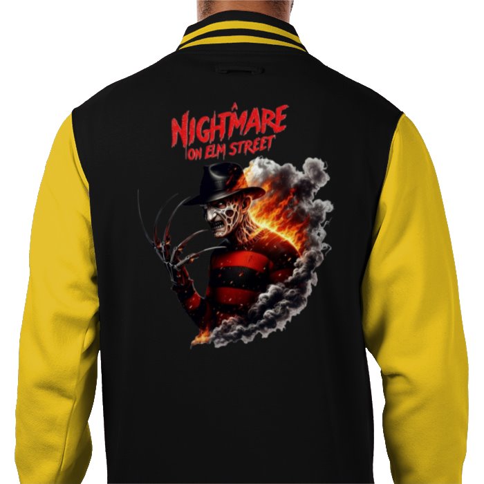 A Nightmare On Elm Street Theme Varsity Jacket