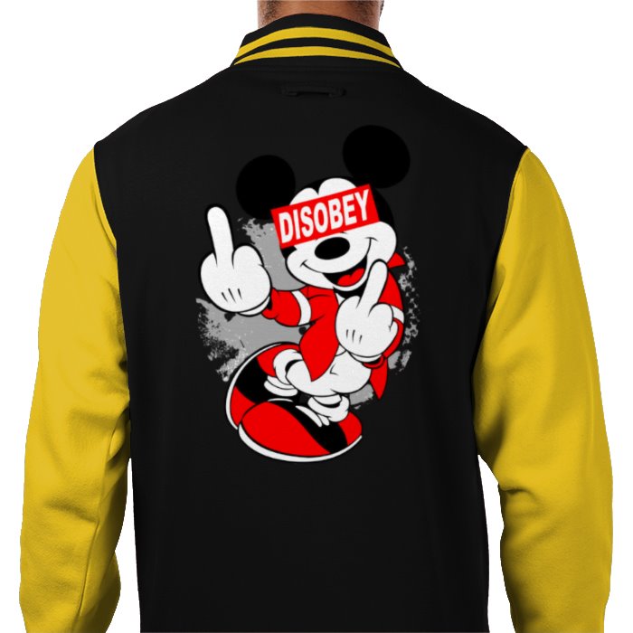 Mickey Mouse - Disobey Varsity Jacket
