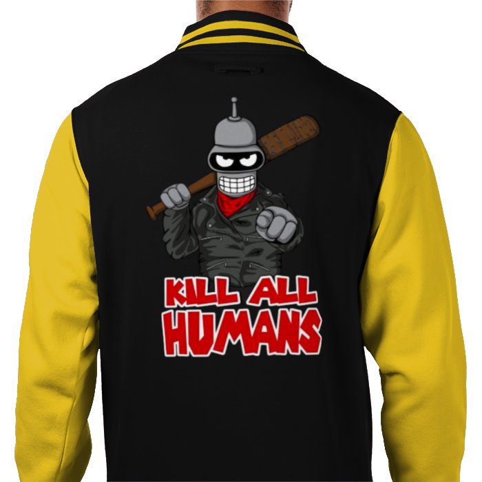 Futurama x The Walking Dead - Kill All Humans Varsity Jacket