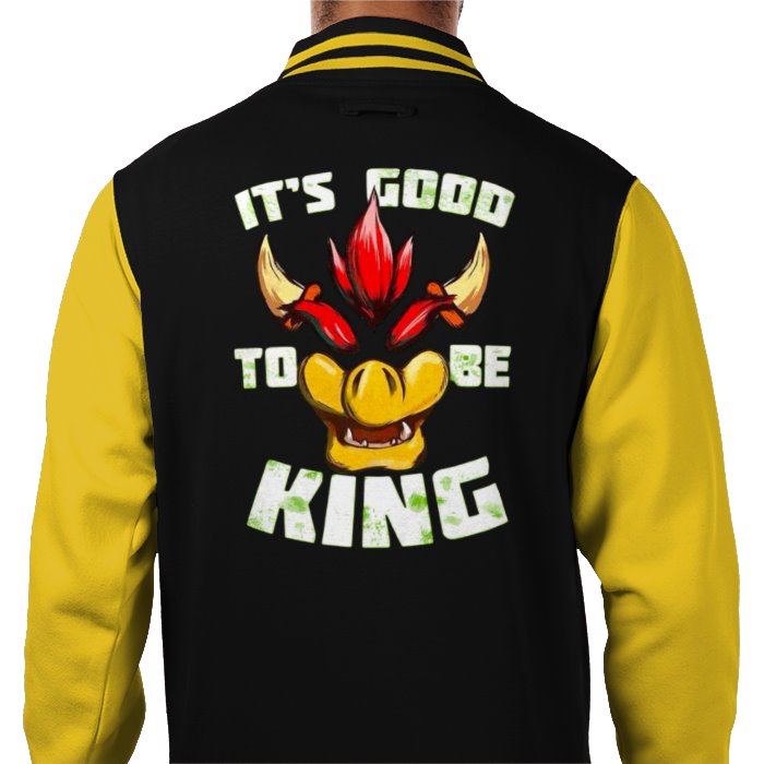 Super Mario Bro's - Its Good To Be King Theme Varsity Jacket