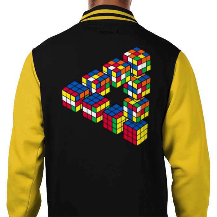 Rubik's Cube Theme Varsity Jacket