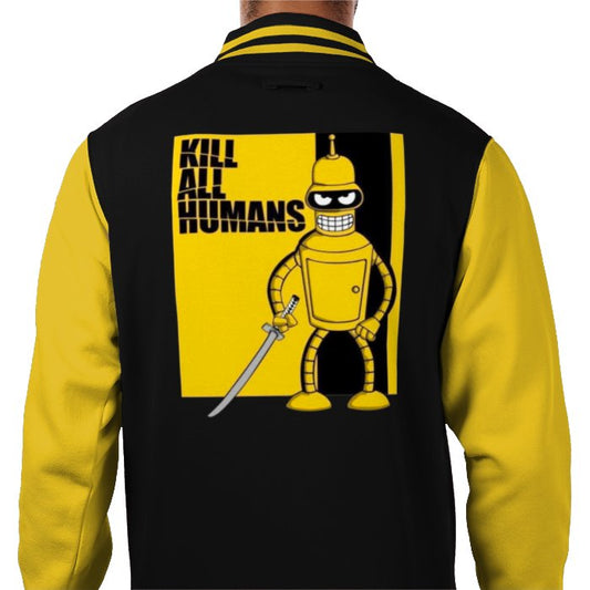Futurama x Kill Bill - Kill All Humans Varsity Jacket