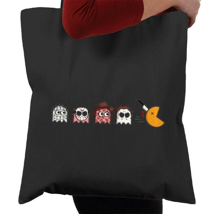 Pacman & Horror Movies - Horror Mashup Tote Bag