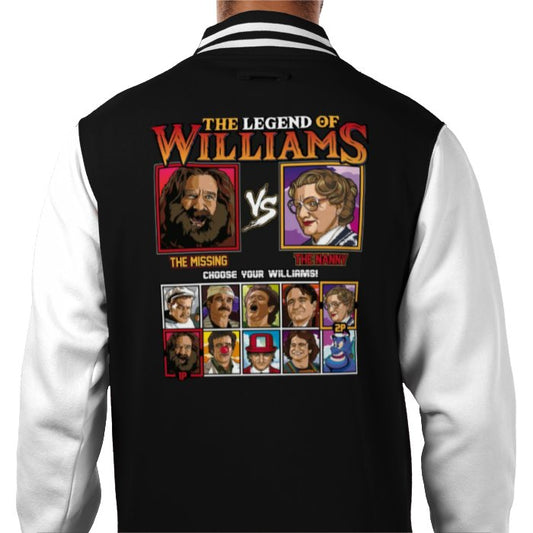 Robin Williams & The Legend Of Zelda -The Legend Of Williams Varsity Jacket