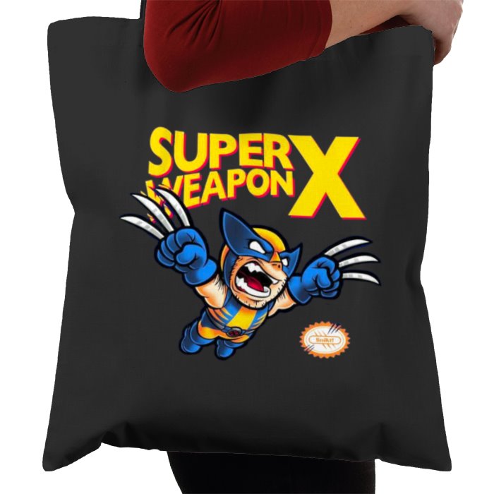 Super Mario Bro's & Wolverine - Super Weapon X Tote Bag