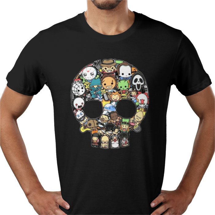 Horror Skull Montage T Shirt