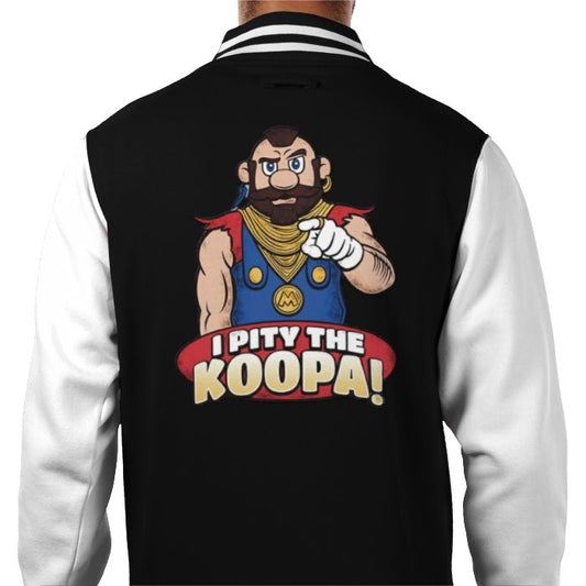 The A Team & Super Mario Bro's - I Pity The Koopa Varsity Jacket