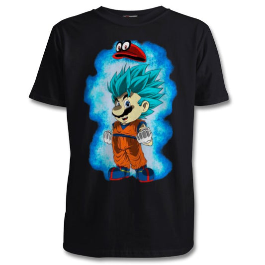 Dragonball Z & Super Mario Bro's - Saiyan Bro's T-shirt