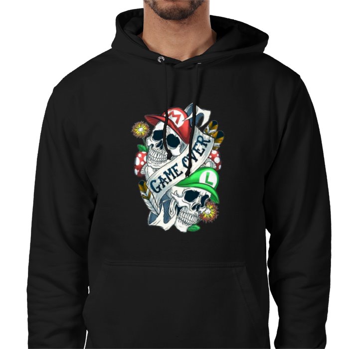 Super Mario - Game Over Tattoo Style Value Hoodie