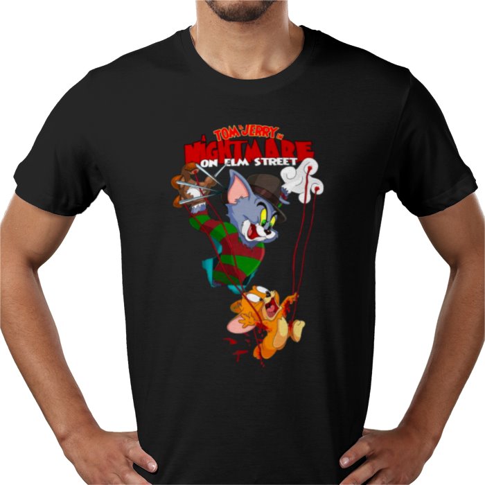 Tom And Jerry x A Nightmare On Elm Street - Freddy & Jerry T-shirt