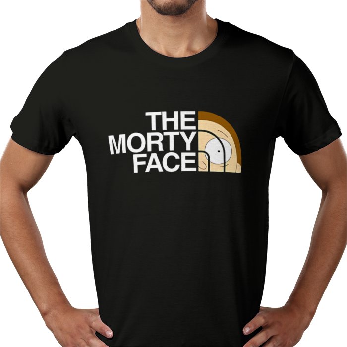 Rick & Morty x The North Face Parody - The Morty Face T-Shirt