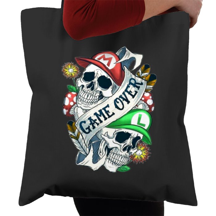 Super Mario Bro's - Game Over Tattoo Tote Bag