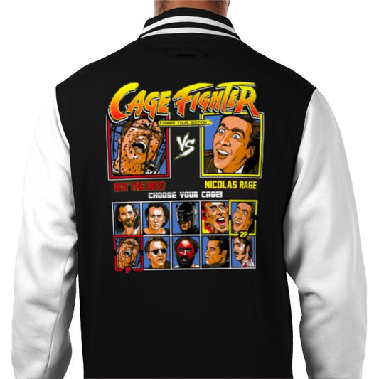 Nicholas Cage & Street Fighter - Cage Fighter Varsity Jacket