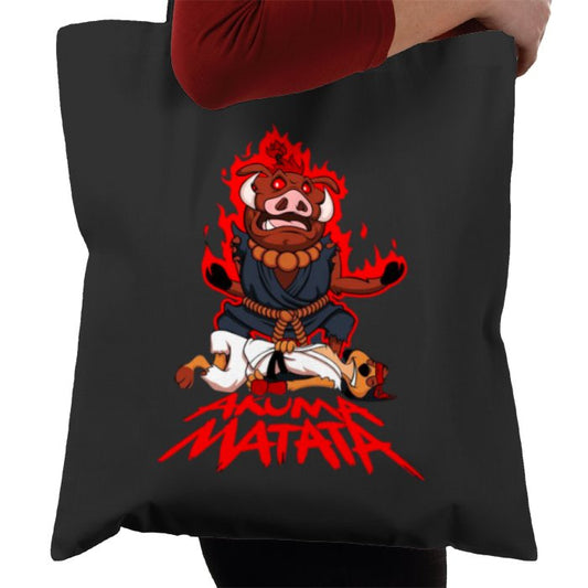 Timon & Pumbaa x Street Fighter – Akuma Matata Tote Bag
