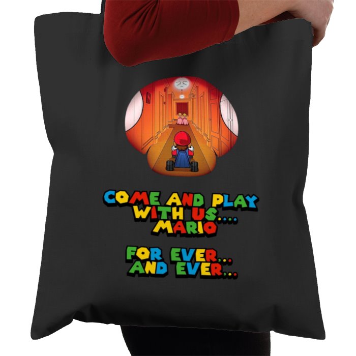 Super Mario Bro's x The Shining - Come Play With Us Mario Tote Bag
