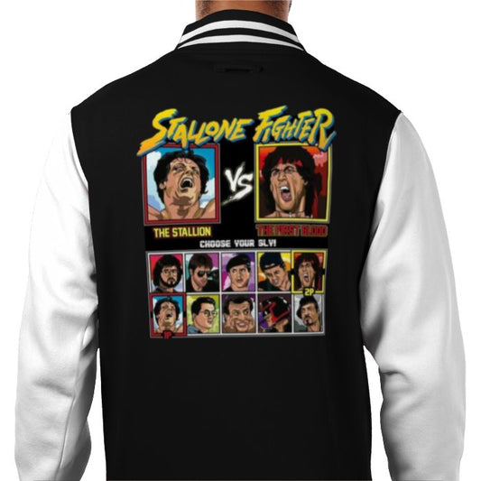 Sylvester Stallone & Street Fighter - Stallone Fighter Varsity Jacket