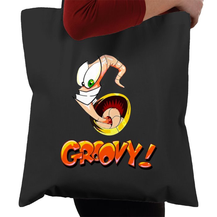 Earth Worm Jim - Groovy Tote Bag