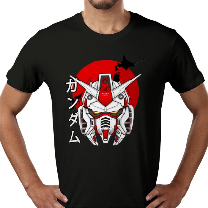 Gundam Wing - RX 78 5 Head T-Shirt