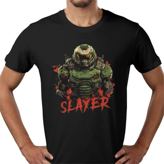 Doom Slayer T-Shirt | Rip & Tear FPS Gaming Graphic Tee