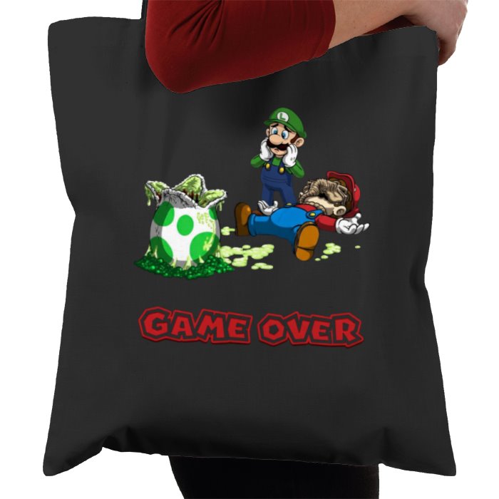 Super Mario Bro's x Aliens - Xeno Egg Game Over Tote Bag