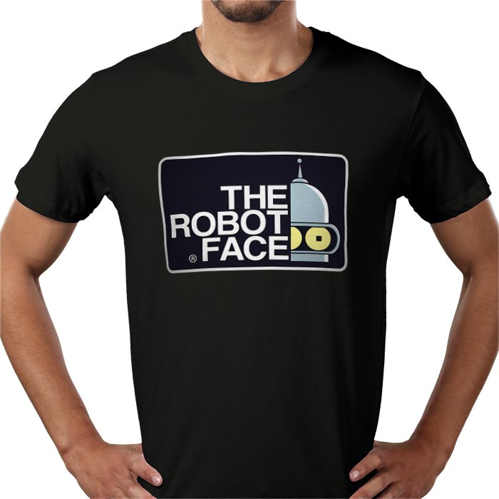 Futurama x The North Face Parody - The Robot Face T-Shirt