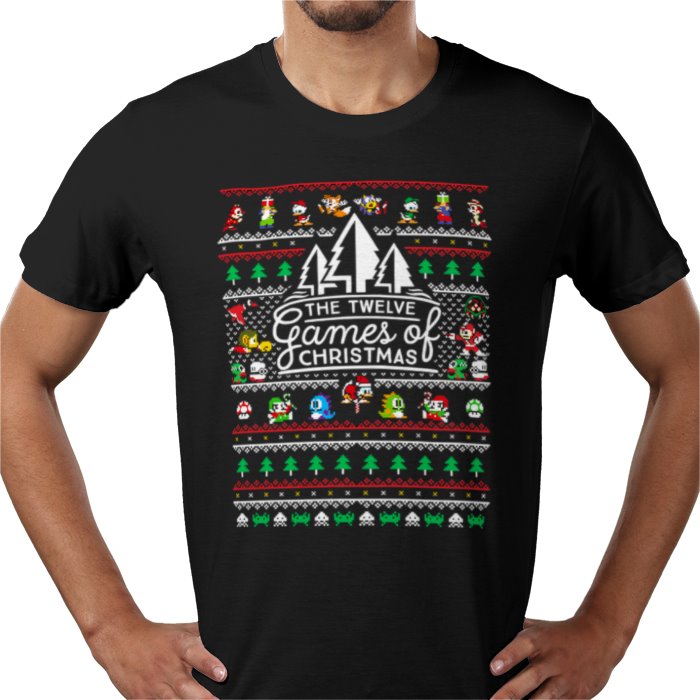 Ugly Jumper Style - 12 Games Of Christmas T Shirt
