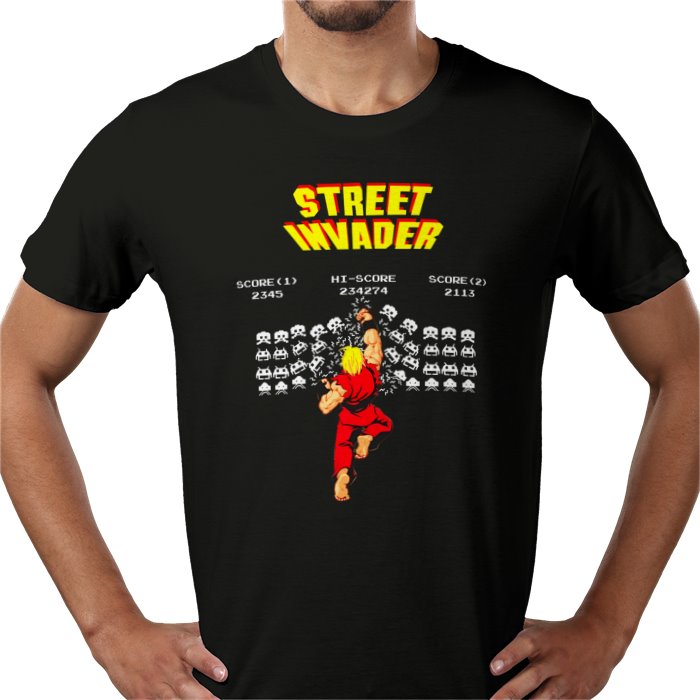 Street Fighter x Space Invaders — Street Invader T-Shirt