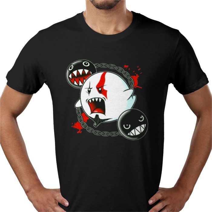 Super Mario x God Of War - Ghost Of War T-Shirt