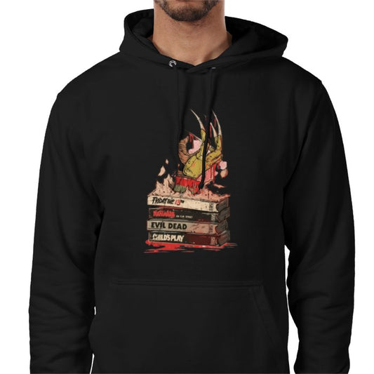 VHS Horror Tapes - Freddy Edition Pocket Hoodie