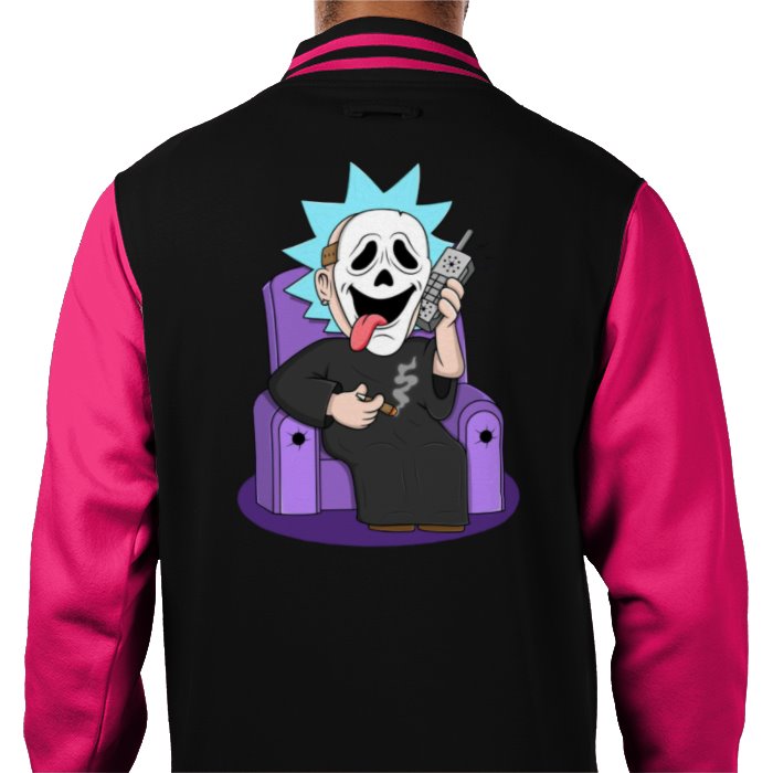 Rick & Morty x Scream - Ghost Rick Varsity Jacket