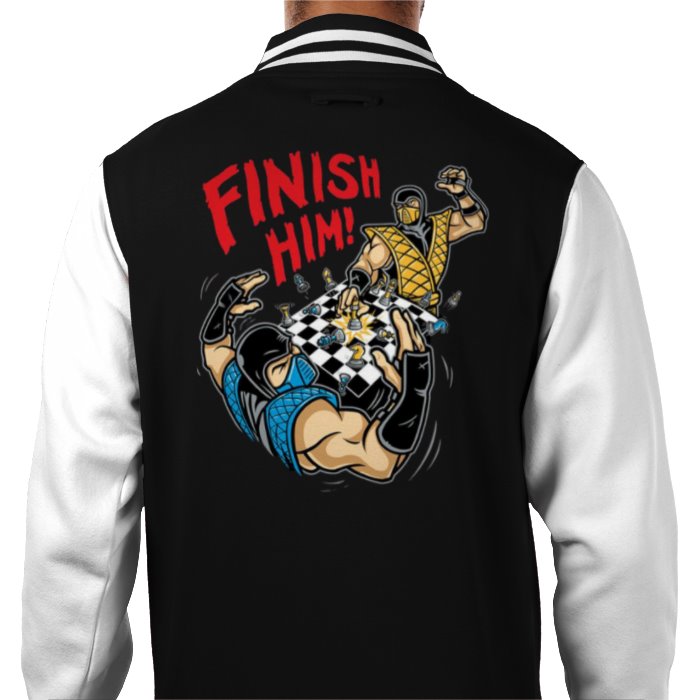 Mortal Kombat - Finish Him Chess Varsity Jacket