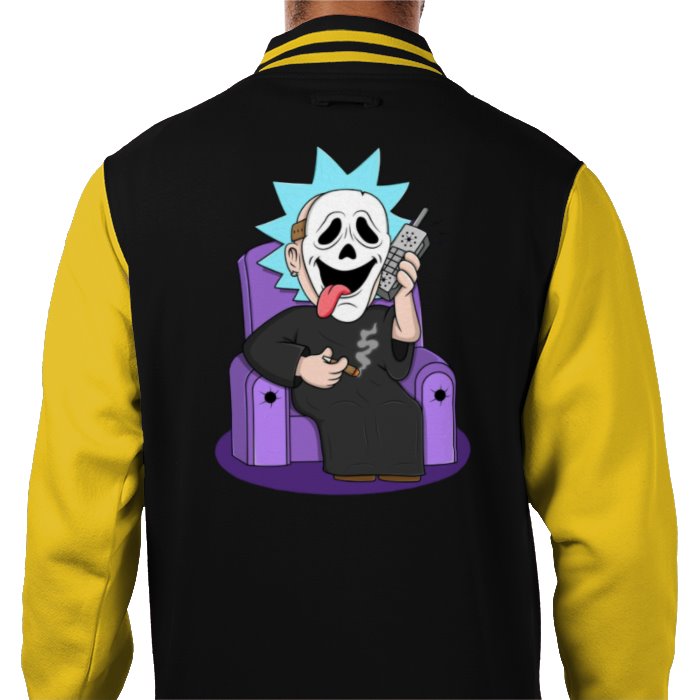 Rick & Morty x Scream - Ghost Rick Varsity Jacket