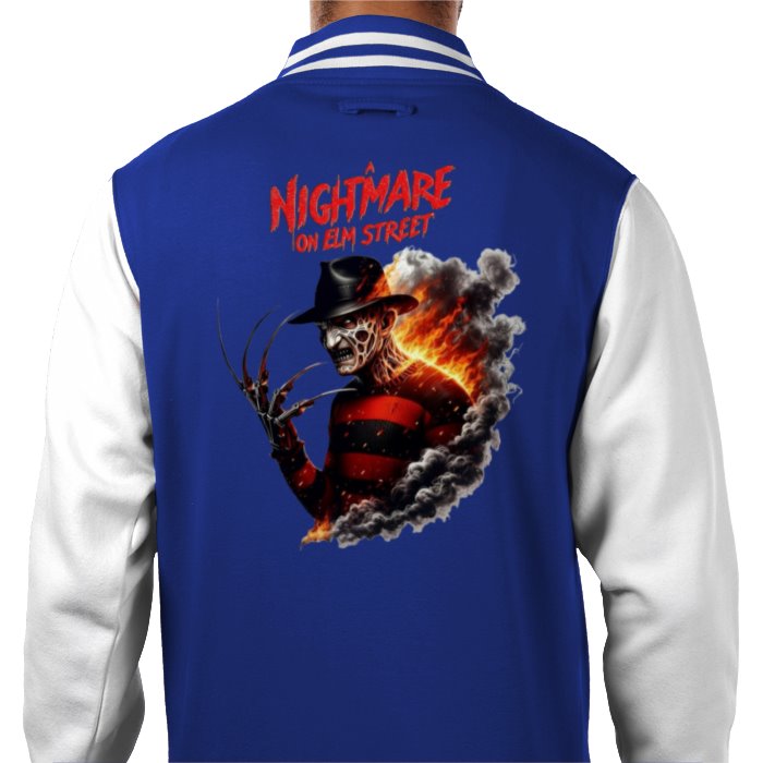 A Nightmare On Elm Street Theme Varsity Jacket