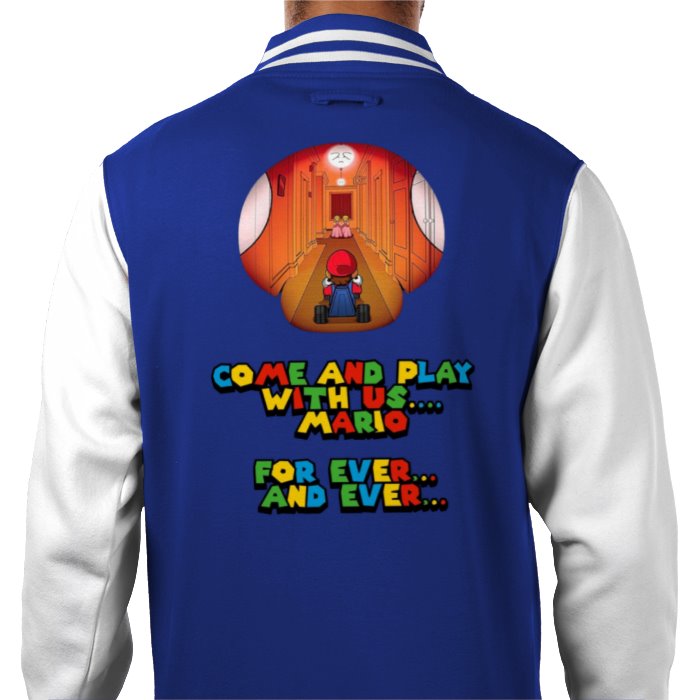 Super Mario x The Shinning - Come Play With Us Varsity Jacket