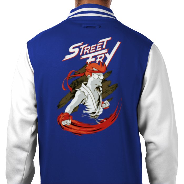 Futurama x Street Fighter - Street Fry Varsity Jacket