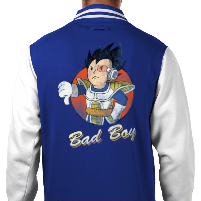 Fallout & Dragon Ball Z - Bad Boy Thumbs Down Varsity Jacket