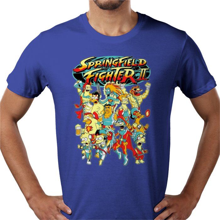 The Simpsons x Street Fighter 2 Parody T-Shirt