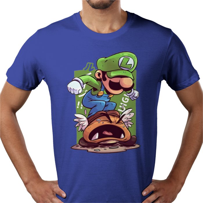 Super Mario Bros — Luigi Crushing Turts T-Shirt