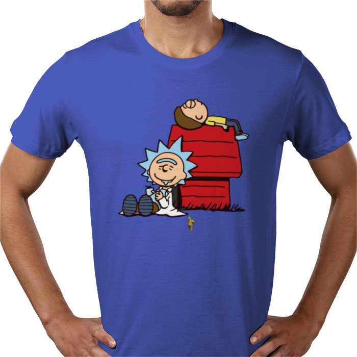 Rick & Morty & Snoopy - Chilled Out T-shirt