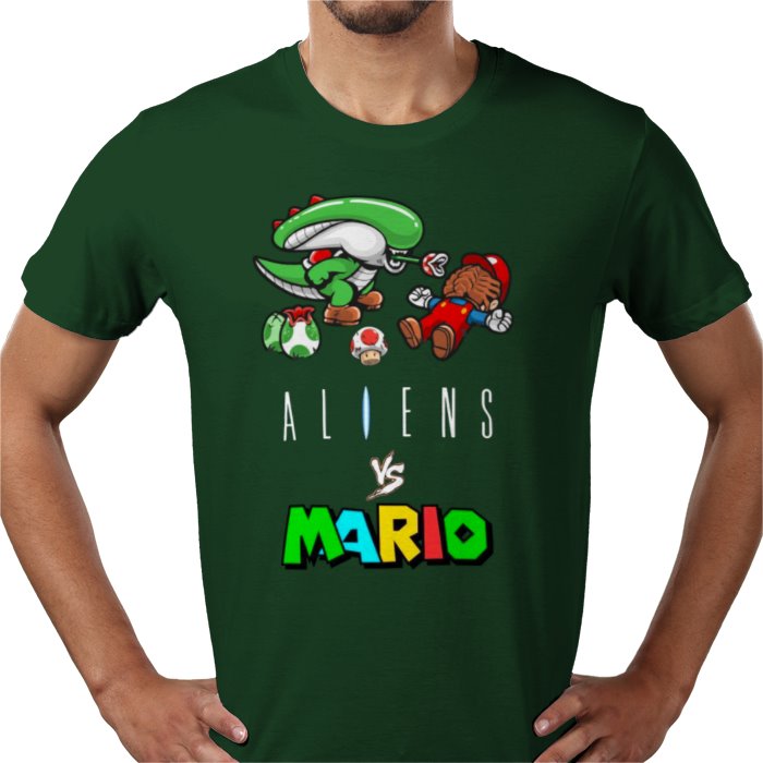 Super Mario x Aliens - Aliens Vs Mario T-shirt