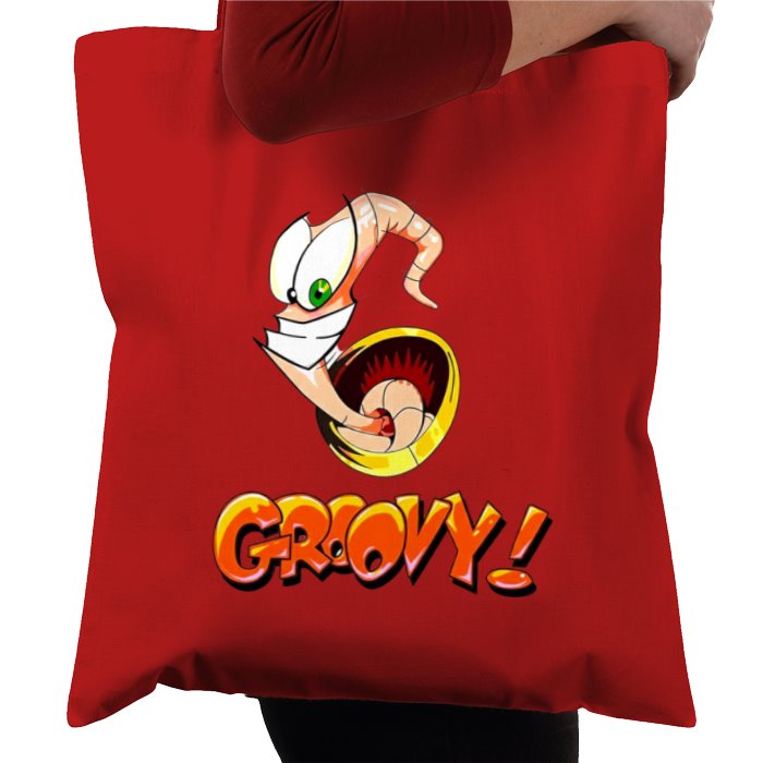 Earth Worm Jim - Groovy Tote Bag