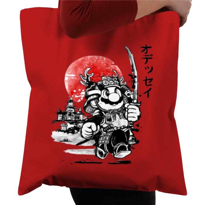 Super Mario Bro's - Samurai Mario Tote Bag