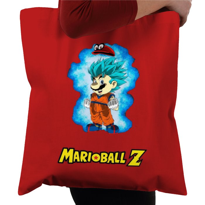 Super Mario Bro's x Dragonball Z - Super Saiyan Mario Tote Bag
